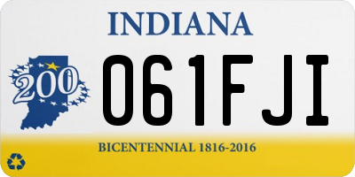 IN license plate 061FJI