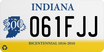 IN license plate 061FJJ