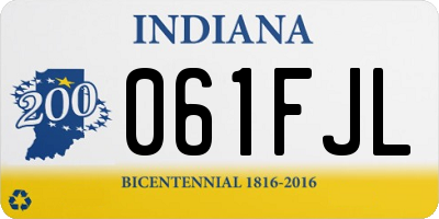 IN license plate 061FJL