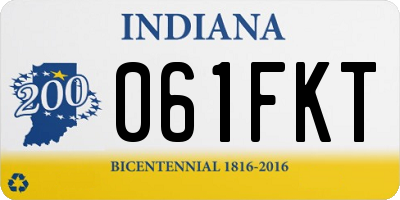 IN license plate 061FKT