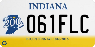 IN license plate 061FLC