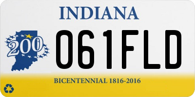 IN license plate 061FLD