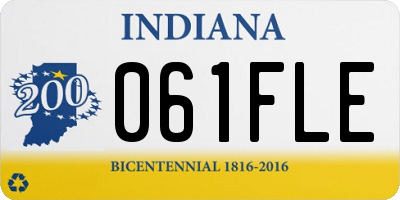 IN license plate 061FLE