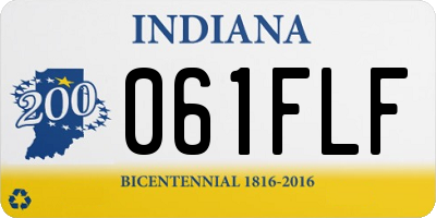 IN license plate 061FLF