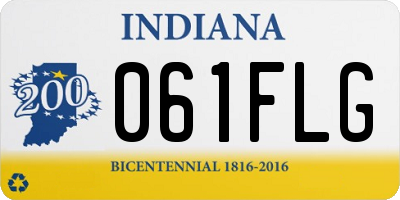 IN license plate 061FLG