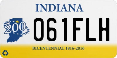 IN license plate 061FLH