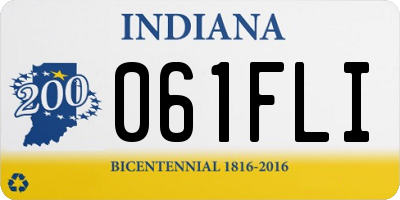 IN license plate 061FLI