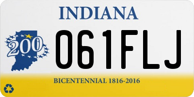 IN license plate 061FLJ