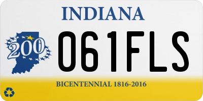 IN license plate 061FLS