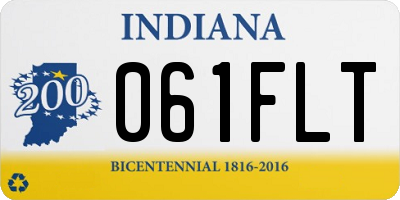 IN license plate 061FLT