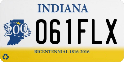 IN license plate 061FLX
