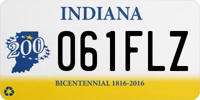 IN license plate 061FLZ