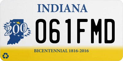 IN license plate 061FMD