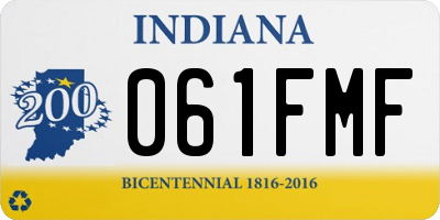 IN license plate 061FMF