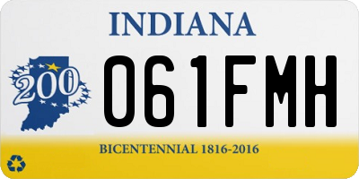IN license plate 061FMH