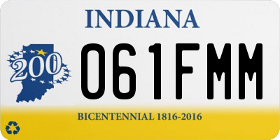 IN license plate 061FMM