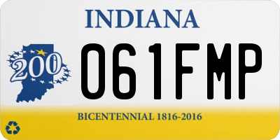 IN license plate 061FMP
