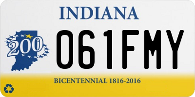 IN license plate 061FMY