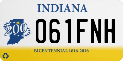 IN license plate 061FNH