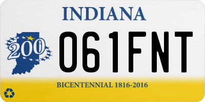 IN license plate 061FNT