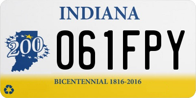 IN license plate 061FPY