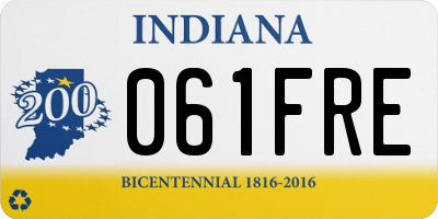 IN license plate 061FRE
