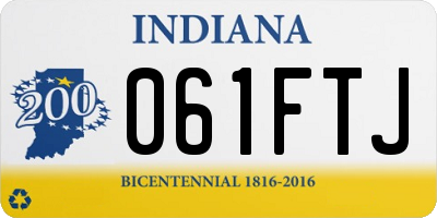 IN license plate 061FTJ