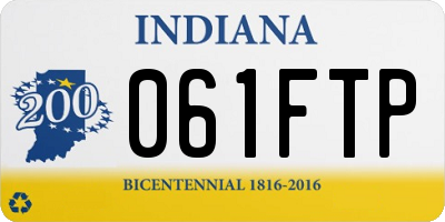 IN license plate 061FTP