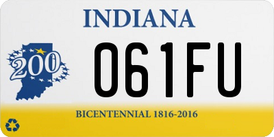 IN license plate 061FU