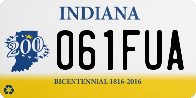 IN license plate 061FUA