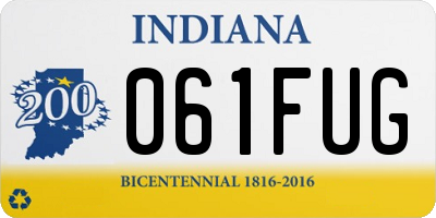 IN license plate 061FUG