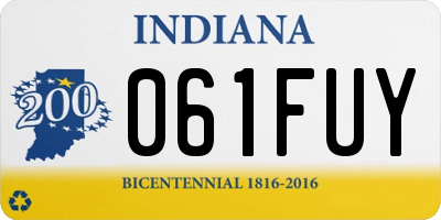 IN license plate 061FUY