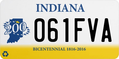 IN license plate 061FVA