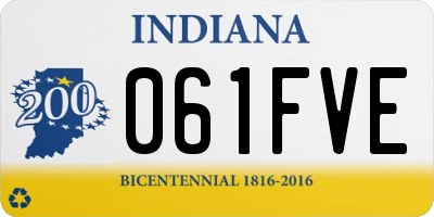 IN license plate 061FVE