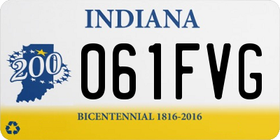 IN license plate 061FVG