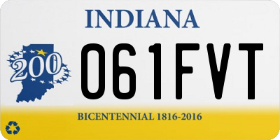 IN license plate 061FVT