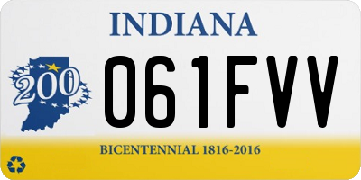 IN license plate 061FVV