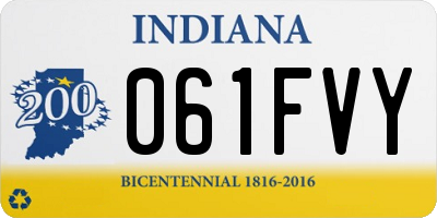 IN license plate 061FVY