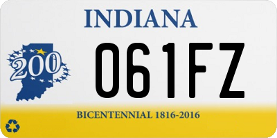 IN license plate 061FZ