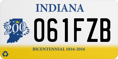 IN license plate 061FZB