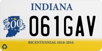 IN license plate 061GAV
