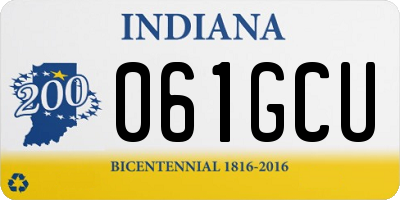 IN license plate 061GCU