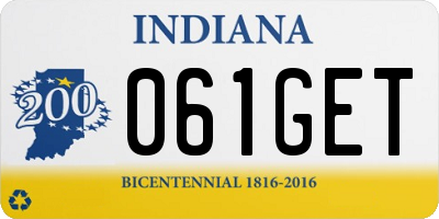 IN license plate 061GET