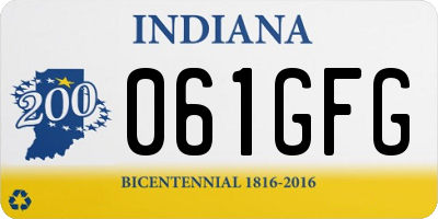 IN license plate 061GFG