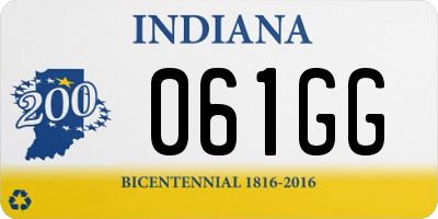 IN license plate 061GG
