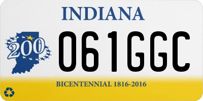 IN license plate 061GGC