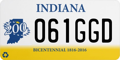 IN license plate 061GGD
