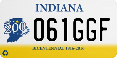 IN license plate 061GGF
