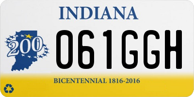 IN license plate 061GGH