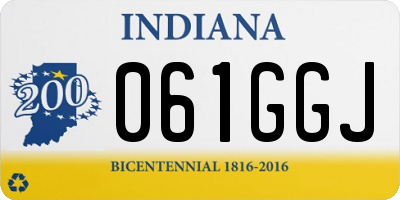 IN license plate 061GGJ